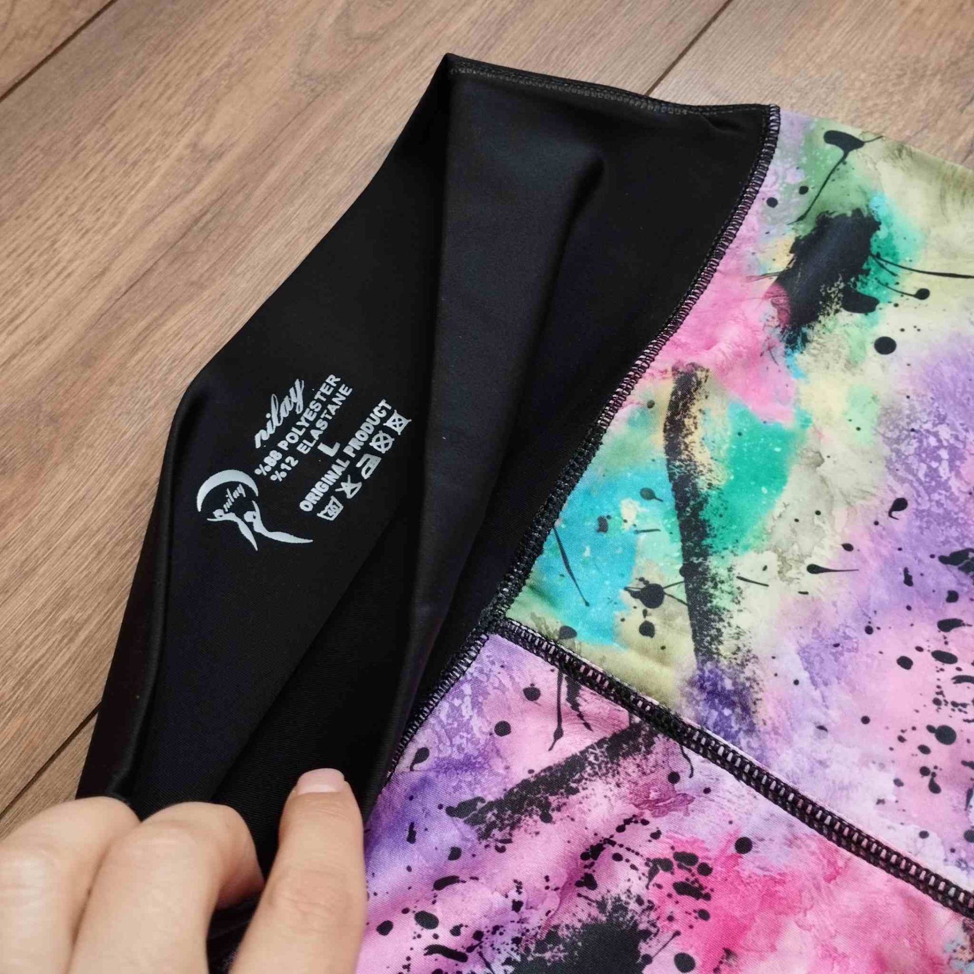  لگ ورزشی طرح دار کمر گنی 