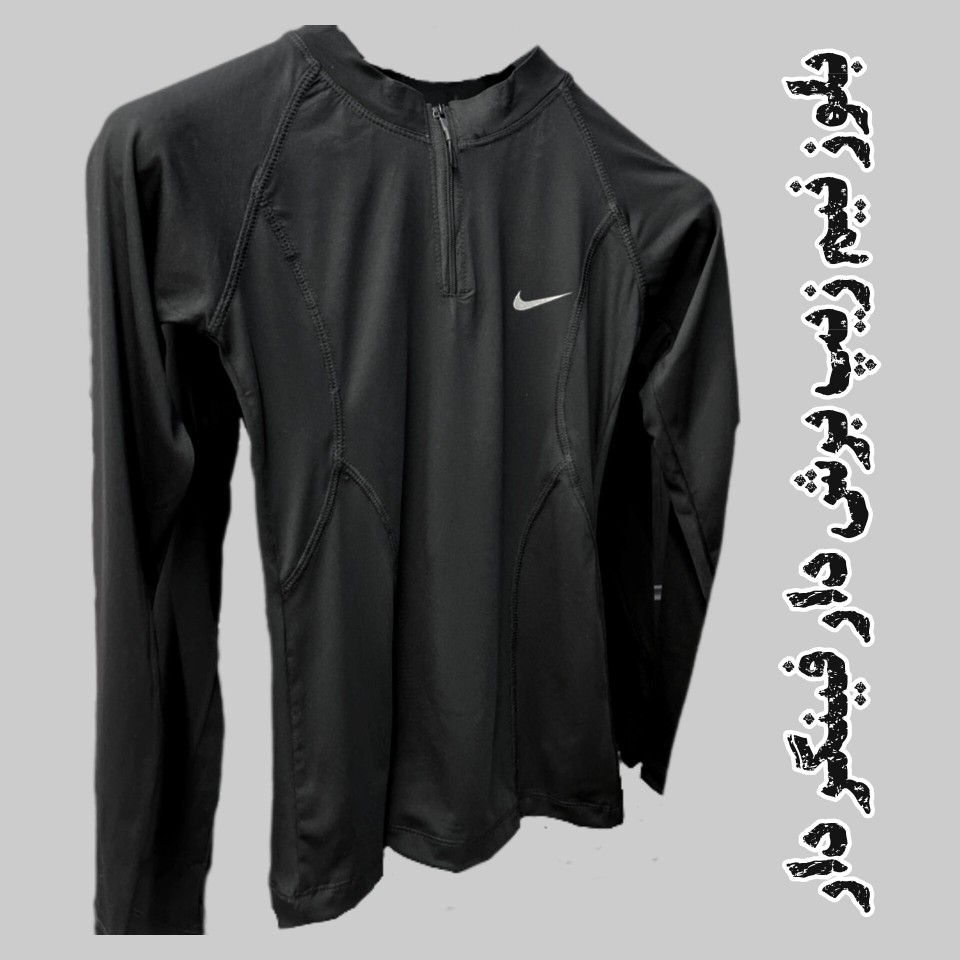  بلوز نیم زیپ برش دار 