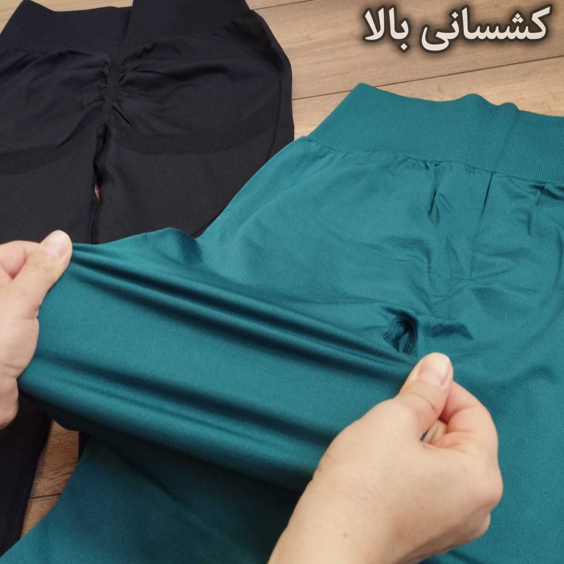 لگ سیملس مدل پشت چین رنگ مشکی و کله غازی